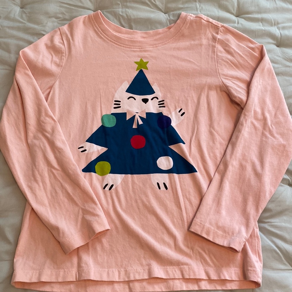 NWOT Hanna Andersson Long Sleeve Holiday Shirt Top Sz 8